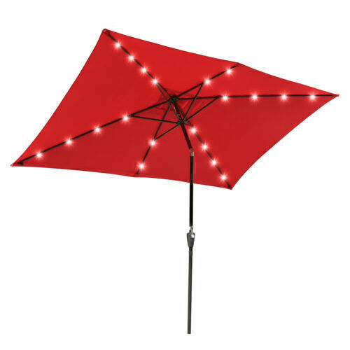 LED Lights Aluminum Patio Umbrella